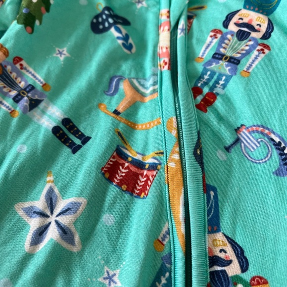 Posh Peanut NEW Holiday Christmas Nutcracker Footie Zip Preemie Bamboo - Picture 6 of 12